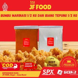 Paket Bumbu Marinasi Ayam Fried Chicken 1/2 Kg Dan Biang Tepung Premix 1/2 Kg