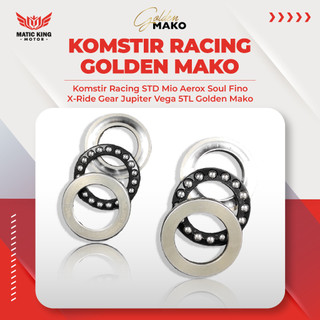 Golden Mako Komstir Racing Standar Mio Sporty Smile J M3 S Z Soul GT Fino X Ride Gear FreeGo Fazzio Grand Filano 110 115 125 Aerox 155 2021 up RXS RX King Jupiter Vega F1ZR Force 1