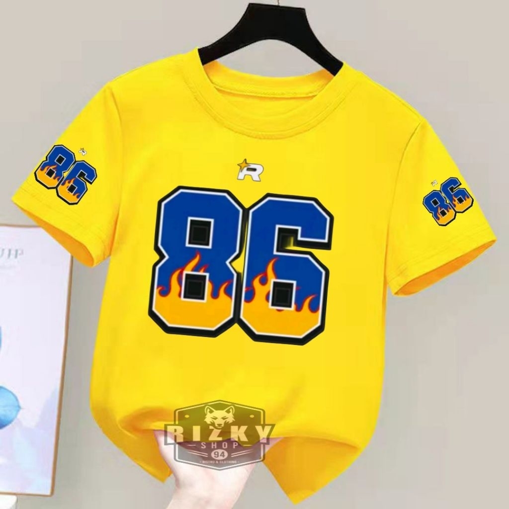 Viral เสื้อยืดแขนสั้น BASEBALL Figure 86 เสื้อยืดเด็ก