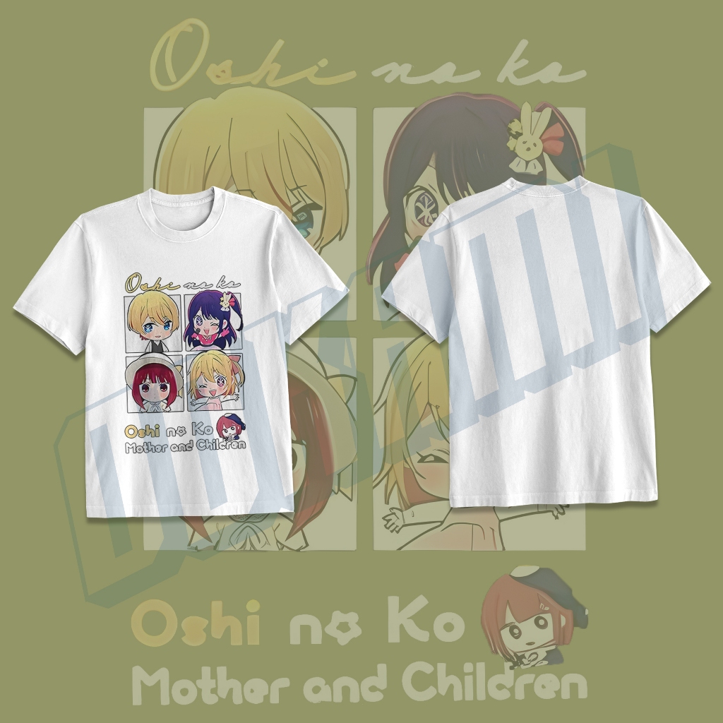เสื้อยืดอนิเมะ unisex Oshi No Ko แม่และเด็ก