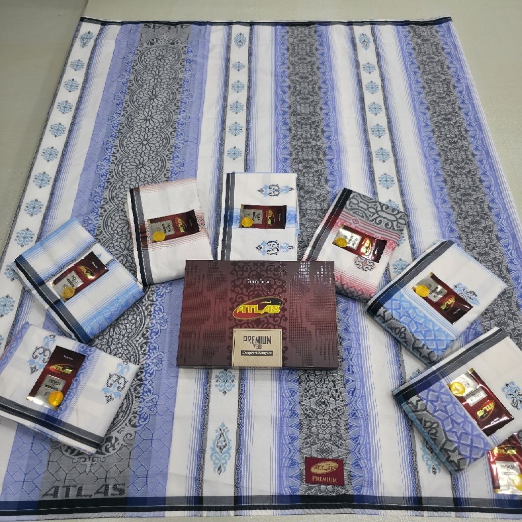 ผ้าซิ่น Atlas premium Jaguard Songket White sereis Atlas Premium790 Jaguard