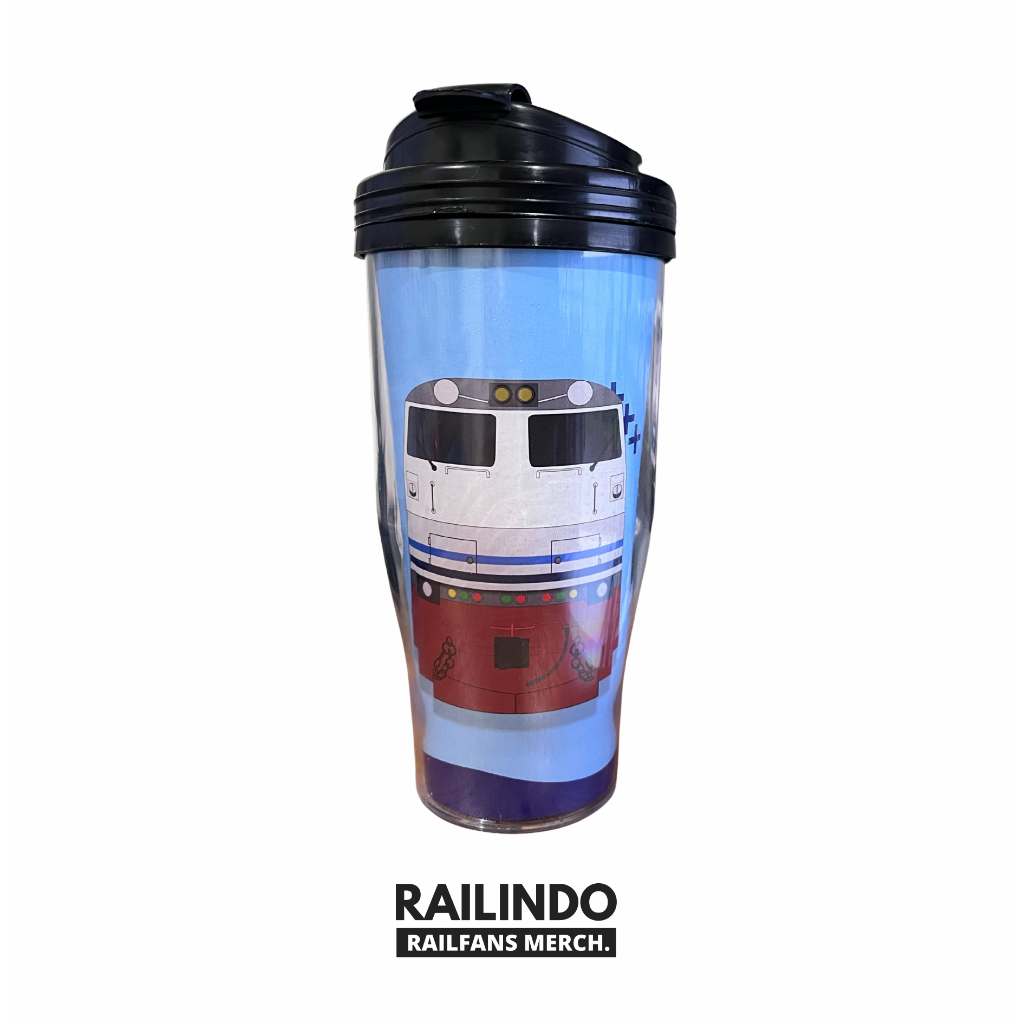 Railindo - ขวดน้ําดื่มรถไฟ Tumbler CC 203 WNB 460 ml - ขวดพลาสติก