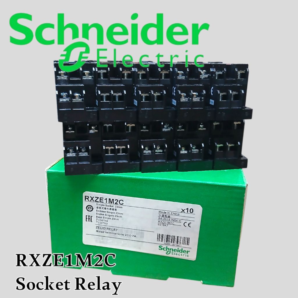 ซ็อกเก็ตรีเลย์ Schneider ประเภท RXZE1M2C สําหรับรีเลย์ประเภท RXM2LB
