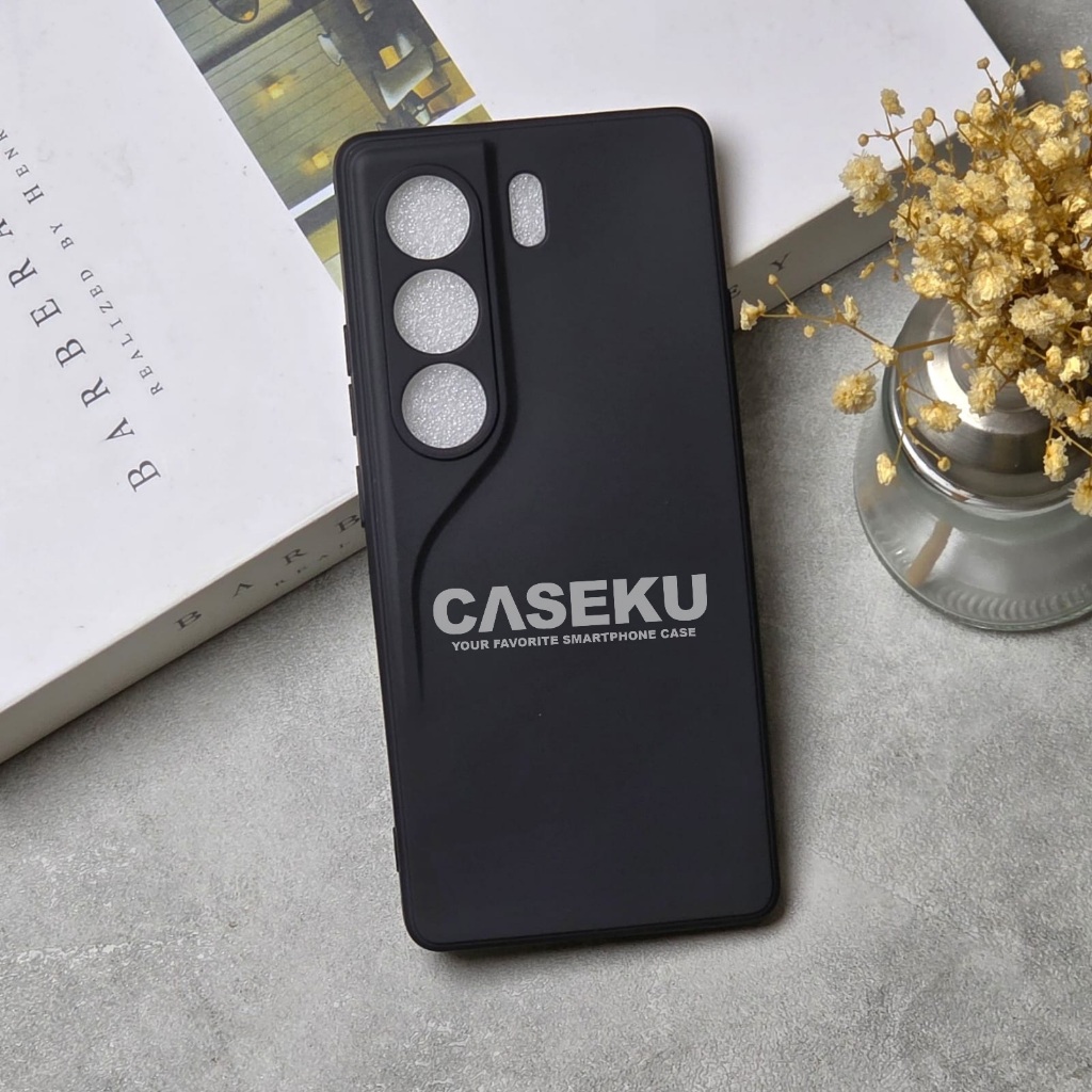 Tecno Camon 40 4GกรณีTecno Camon 40 ProกรณีSoftcase Candy Macaronสแควร์สีดําธรรมดากรณีTecno Camon 40