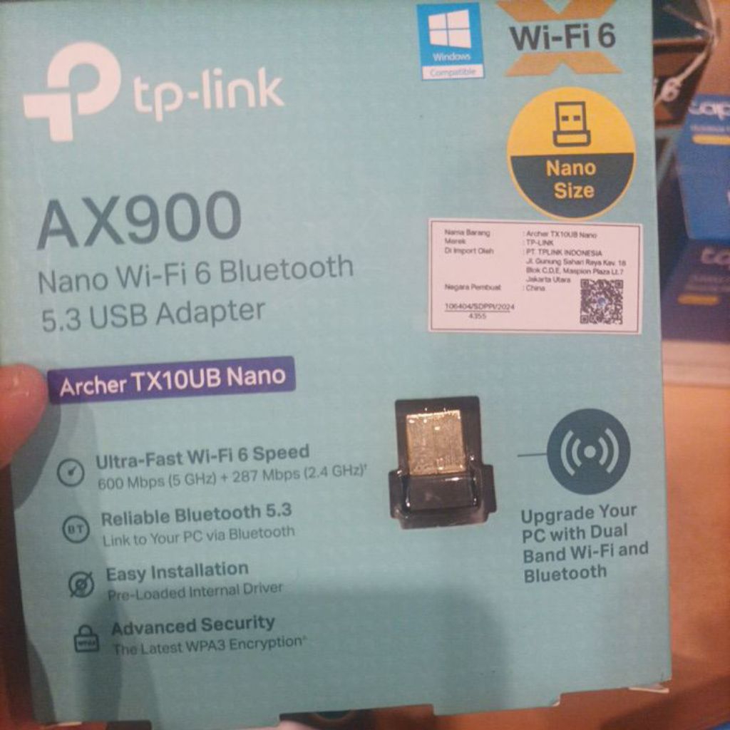 Ax900 tx10ub nano wi-fi 6 ตัวโค้งนาโน
