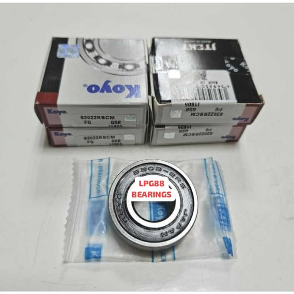 BEARING 6202 2RS KOYO หมวกยาง 62022RS KOYO