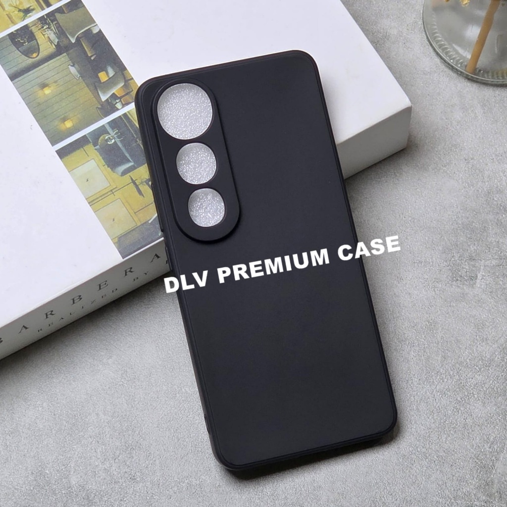 VIVO V50 LITE MACAROON BLACK PREMIUM SOFT CASE สีดํา VIVO V50 LITE MSB