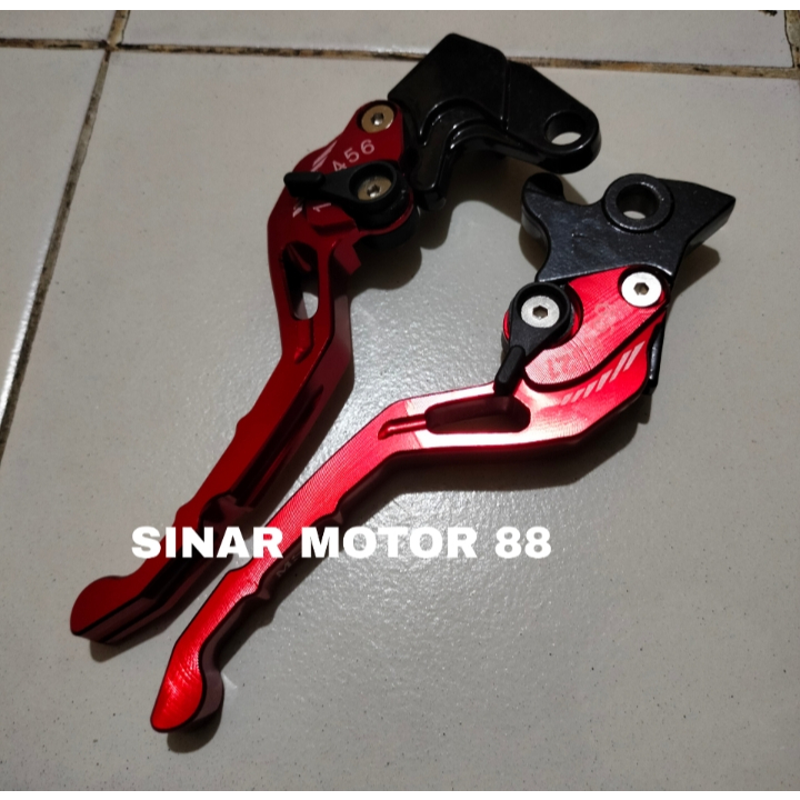 MERAH CNC HANDLE MIO SETTING SCALE MODEL PNP MIO MIO SOUL JUPITER MX - สีแดง