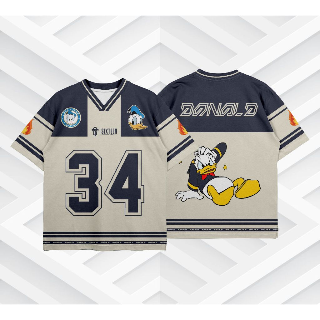 OVERSIZE JERSEY // NFL JERSEY // HOCKEY JERSEY // STREETWEAR // DONALD DUCK JERSEY
