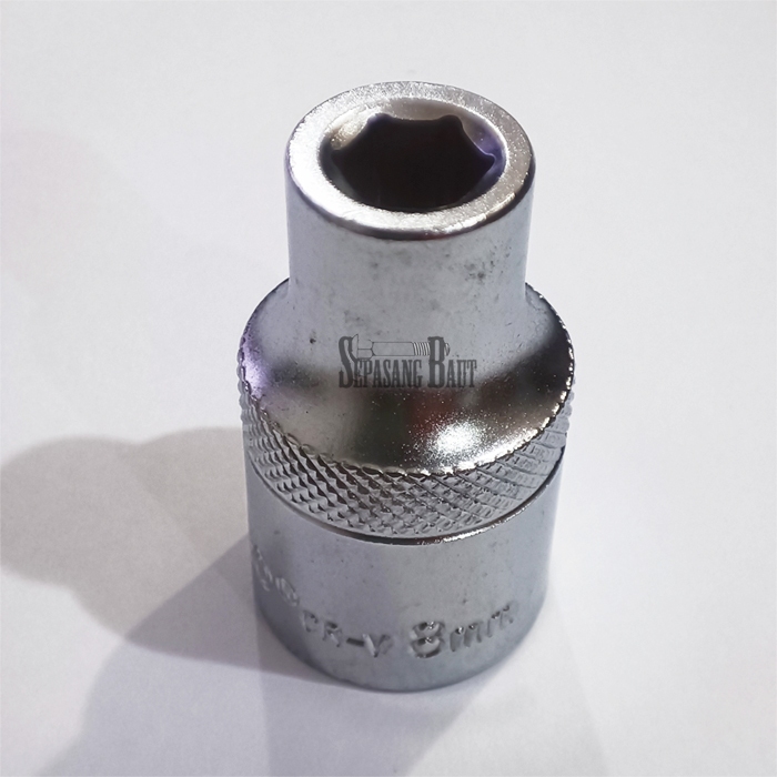 MATA 8 mm Lakoni Pro Socket 1/2" DR 6PT Socket ประแจ Bit 200474