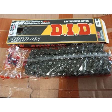 ต้นฉบับ DID CHAIN HDS 428H x 130RB สีดํา