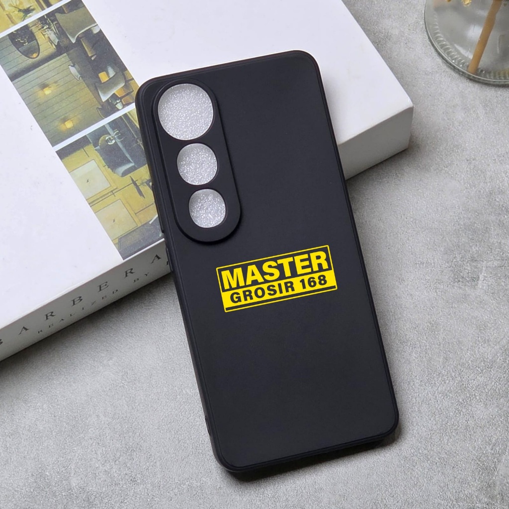 VIVO V50 LITE CASE MACAROON BLACK SOFT CASE BLACK PREMIUM VIVO V50 LITE