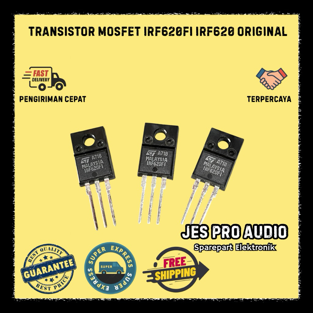 ทรานซิสเตอร์ MOSFET IRF620FI IRF620 ต้นฉบับ