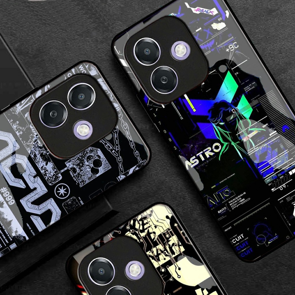 ล่าสุด Oppo A5i Glass Softcase 2025 [FC07] เคส Oppo A5i - เคสโทรศัพท์ Oppo A5i - ฟิล์มกันรอยโทรศัพท์