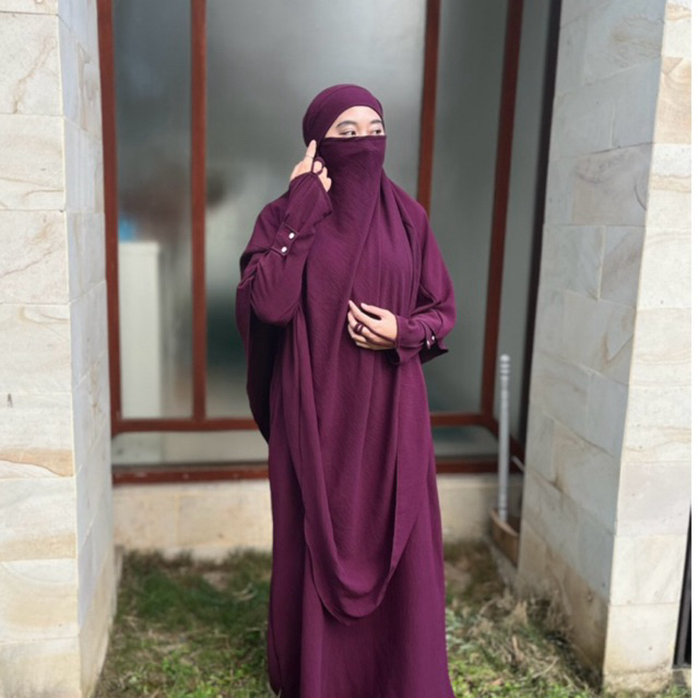 Kayla abaya set french khimar hajj umrah