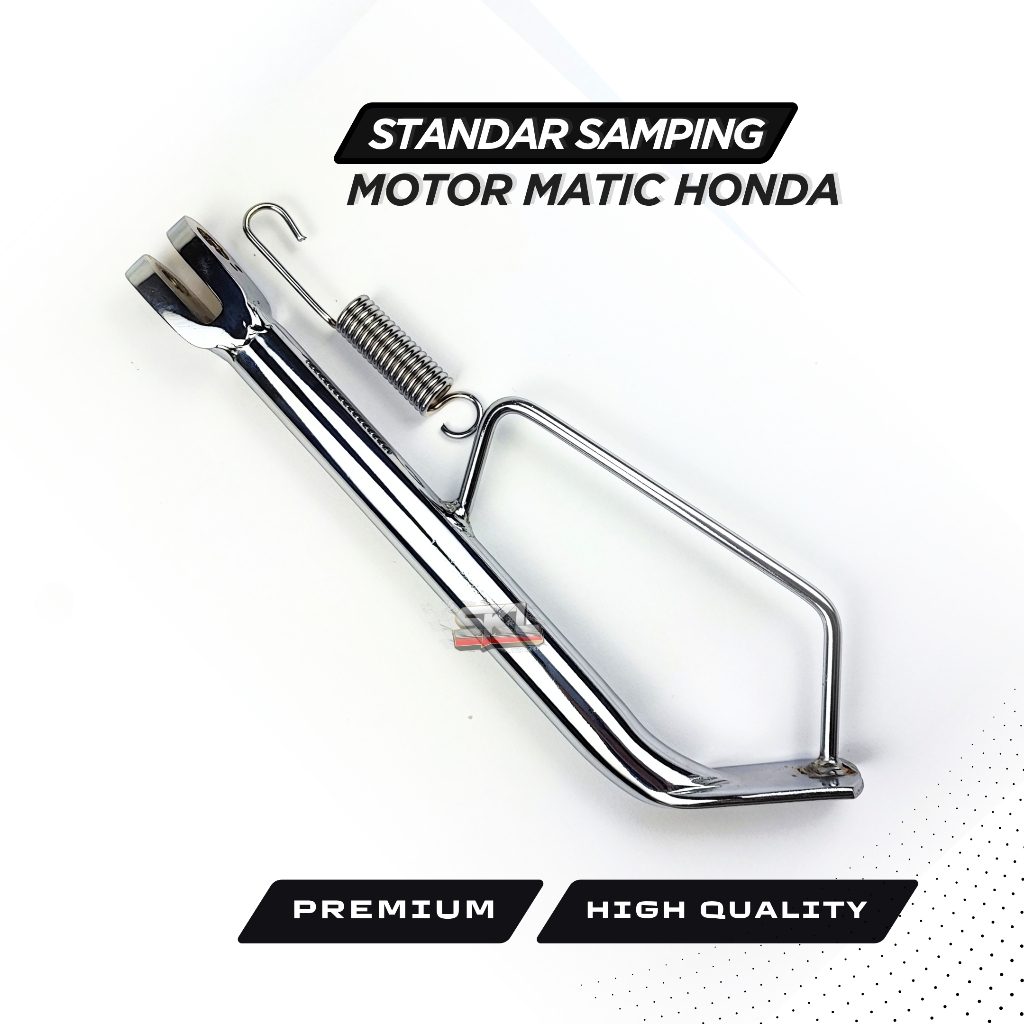 Honda metik Vario Beat Scopy ขาตั้งด้านข้างวัสดุหนาคุณภาพสูง Chrome Shiny Active Sensor