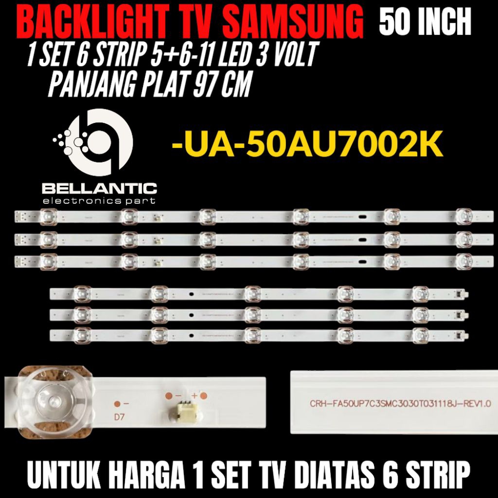 SAMSUNG 50 INCH LED TV BACKLIGHT UA-50AU7002K SAMSUNG 50 INCH LED TV BACKLIGHT