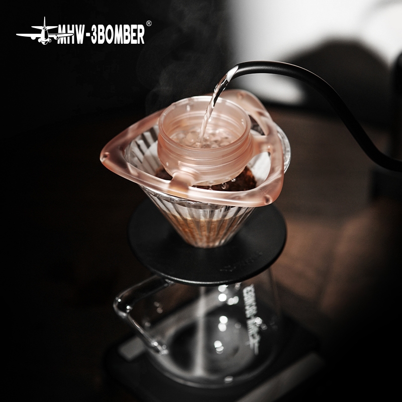 MHW-3BOMBER Rain Pour Over Coffee Splitter Control Flow Rate Coffee Dripper Tritan วัสดุสําหรับ Cons