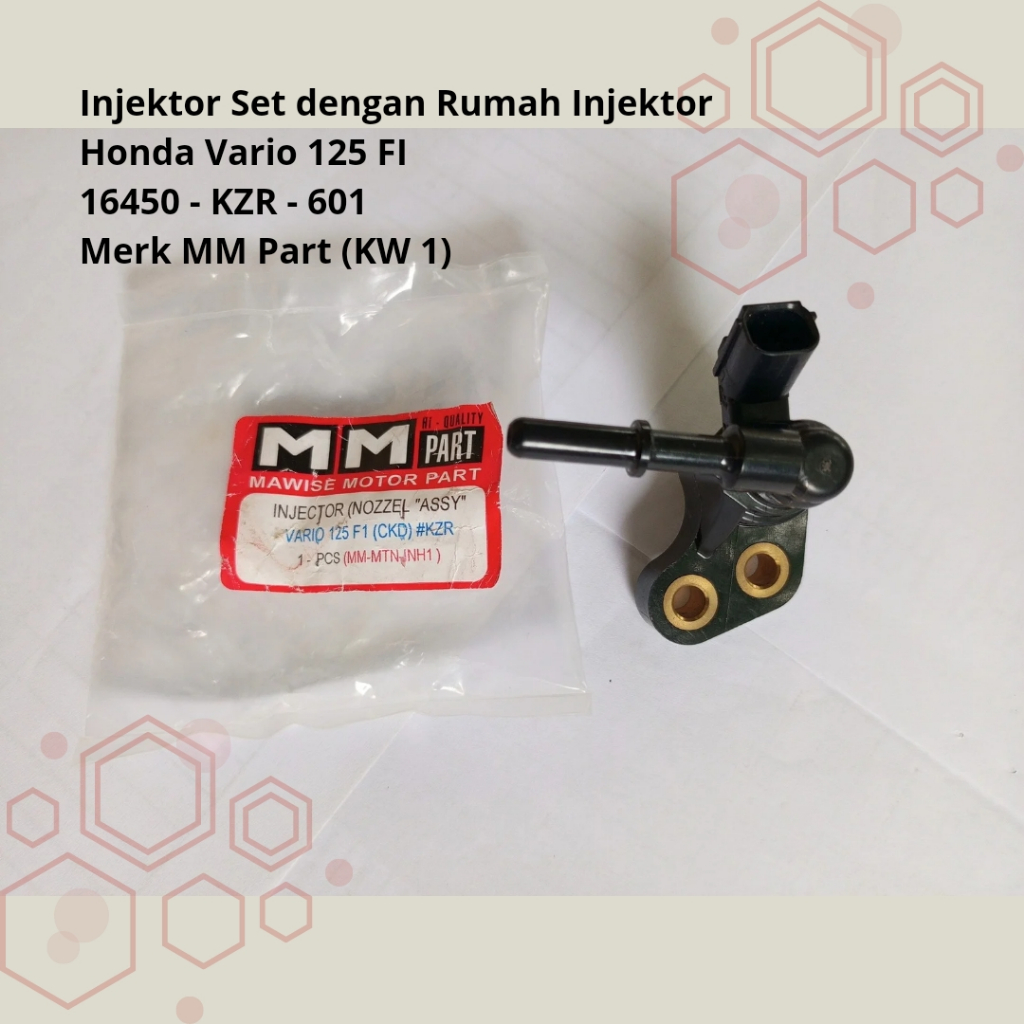 ชุดหัวฉีดพร้อมหัวฉีด Vario 125 FI เก่า 2014 16450-KZR-601 MM Part KW 1