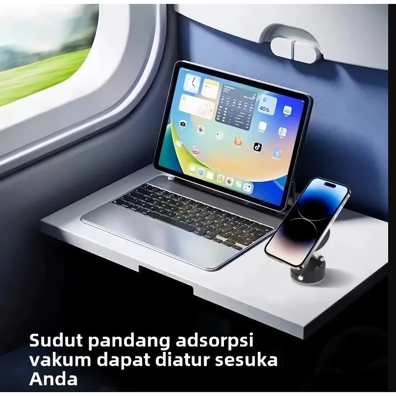 HP 1-Second Magnetic PHONE HOLDER + การหมุน 360° พับได้