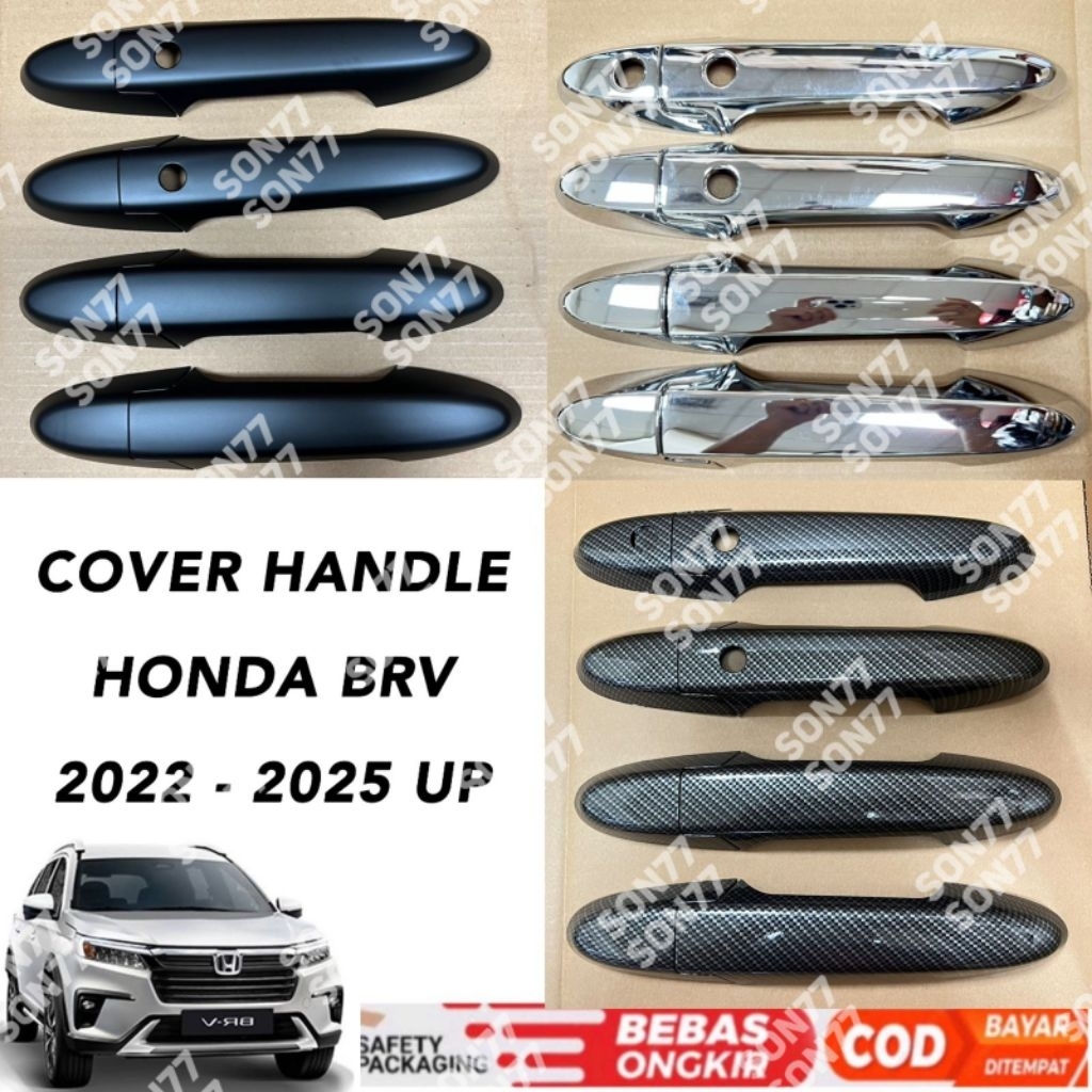 ฝาครอบแฮนด์ Honda Brv 2022 2024 2025 Chrome Black Carbon