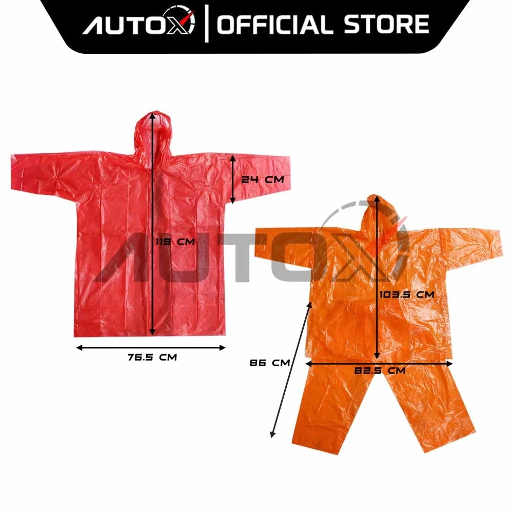เสื้อกันฝนพลาสติกแบบใช้ซ้ำได้แขนยาว thumbnail 3
