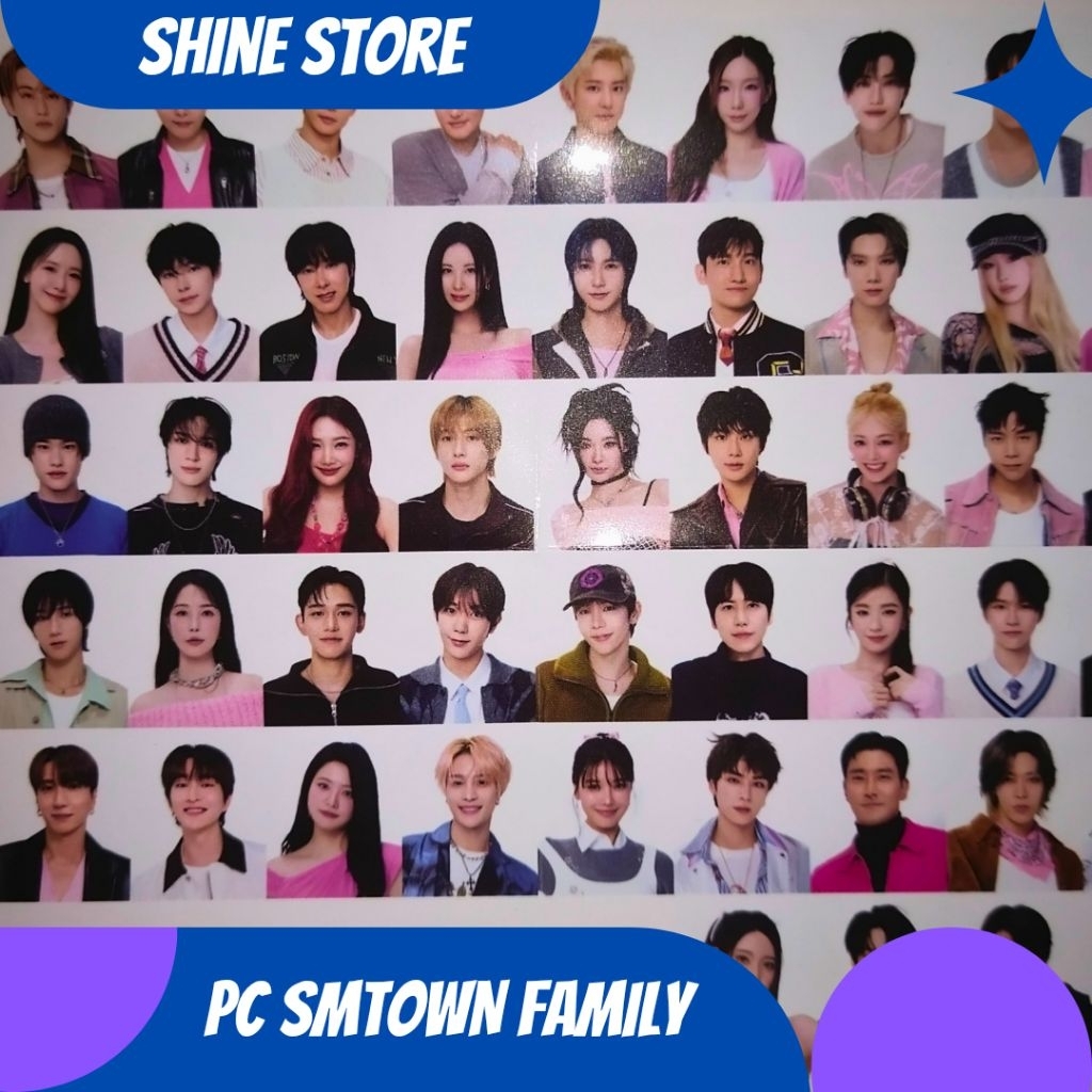 [ซื้อ 2 แถม 1] Photocard อย่างเป็นทางการ SMTOWN family 2025
