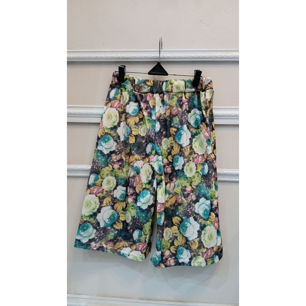 Likna11 AGIS PANTS / กางเกงขาสั้นผู้หญิง WITH MOTIFS / กางเกงร้อนผู้หญิง / กางเกงผู้หญิงสําหรับการผ่