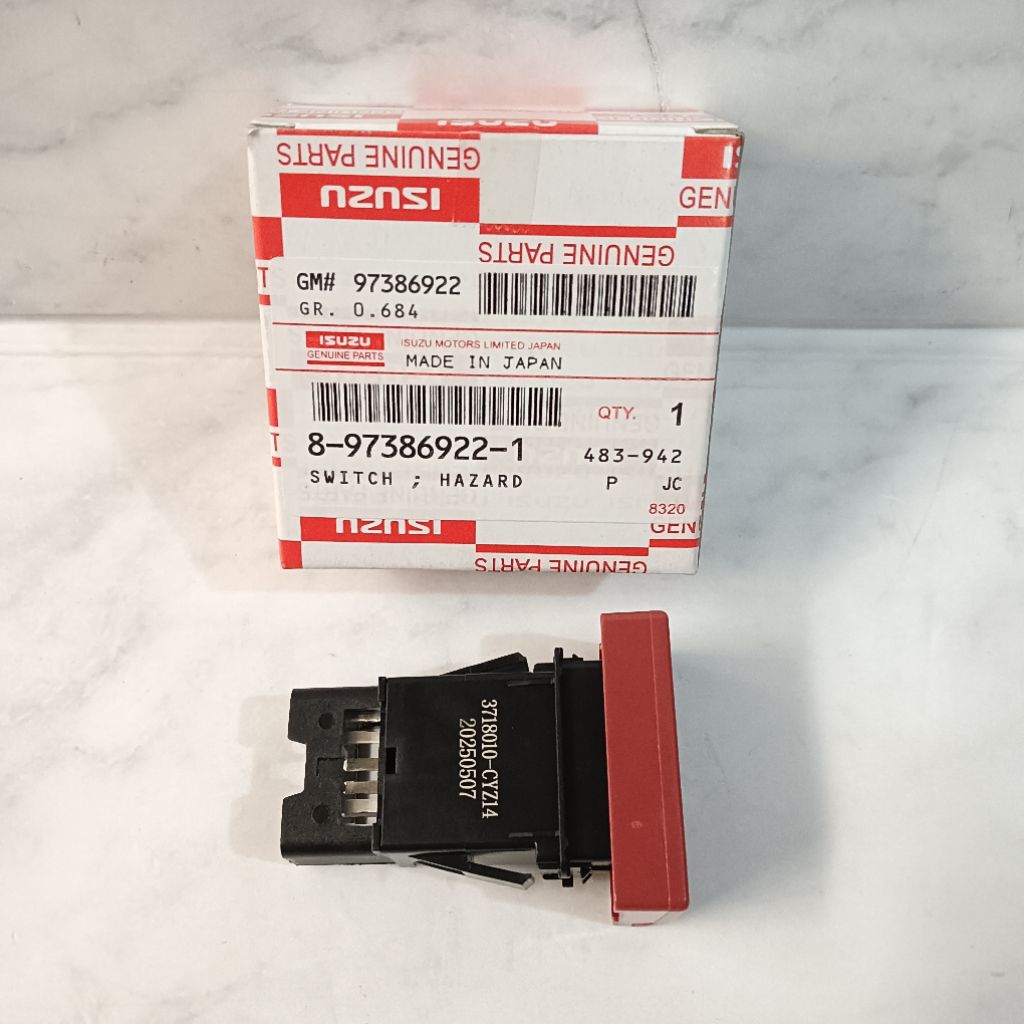 Hazard สวิตช์โคมไฟสามเหลี่ยม 24V ISUZU ELF NLR 55 NMR 71 GIGA FVZ FRR FTR FVM FVR
