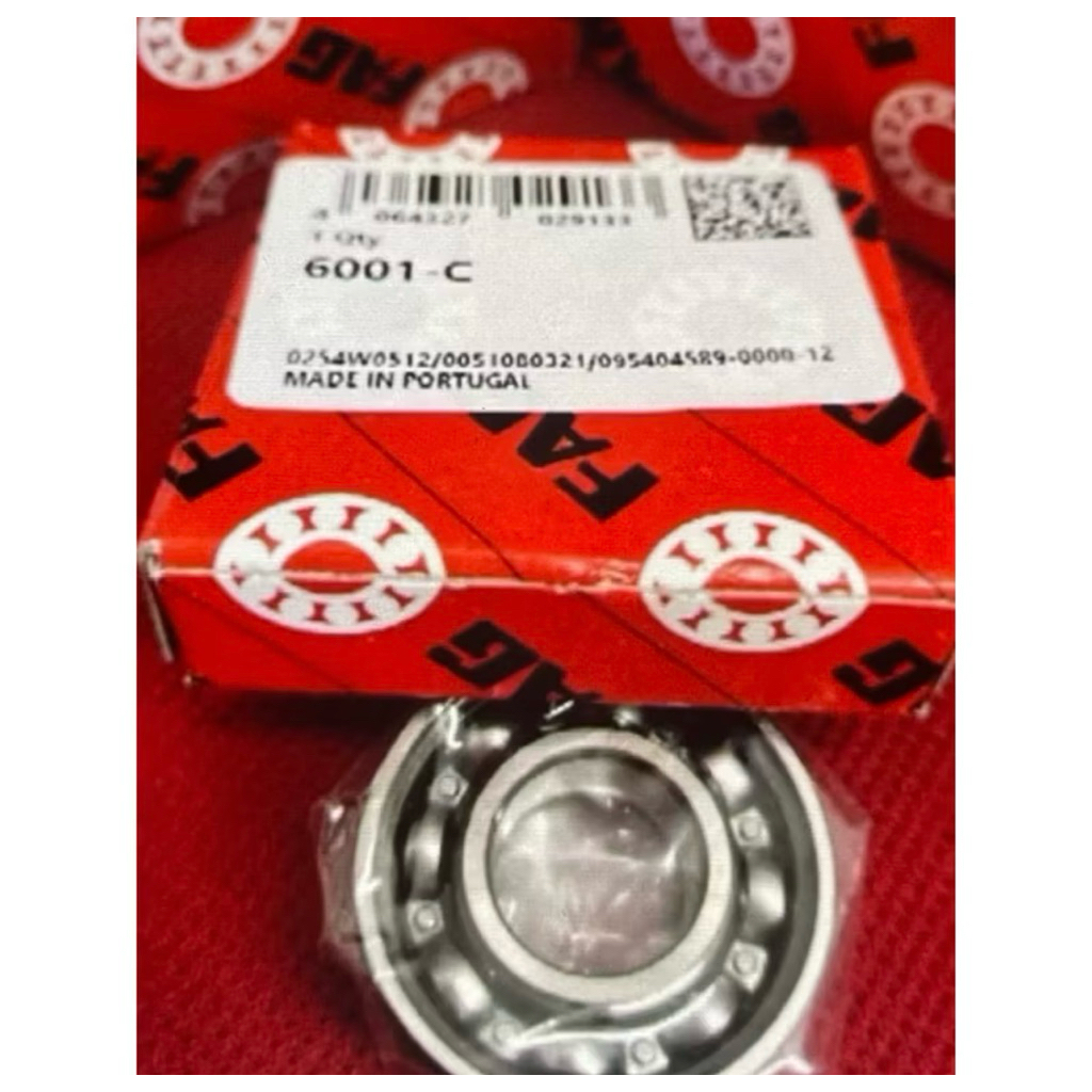 MINIMAL Bearing 6001 / 6001 C3 FAG ORIGINAL (ซื้อขั้นต่ํา 10 ชิ้น)