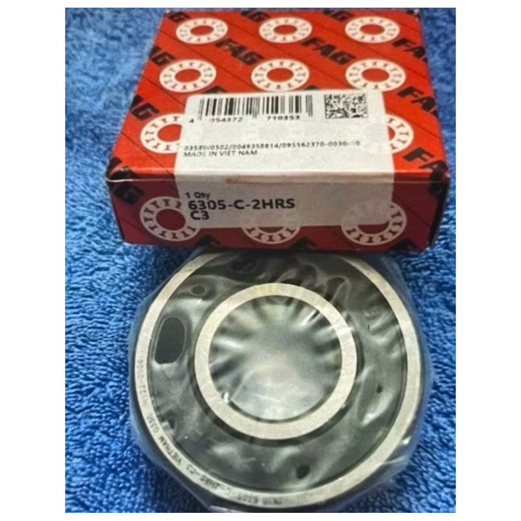 MINIMAL Bearing 6305 2RS / 6305 2RS C3 FAG ORIGINAL (ซื้อขั้นต่ํา 10 ชิ้น)