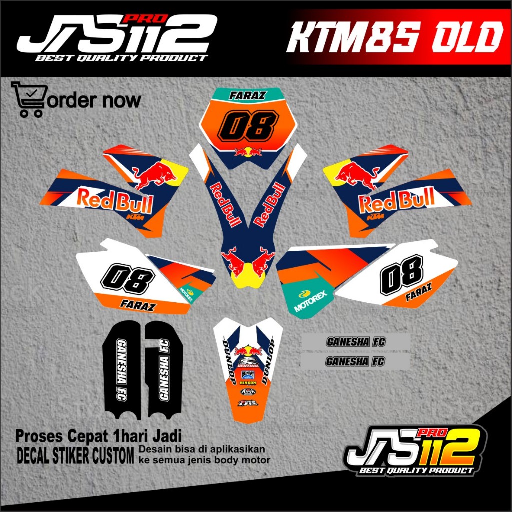 สติ๊กเกอร์ DECAL KTM 85 OLD DECAL MOTORCYCLE KTM 85 สติ๊กเกอร์ DECAL OLD 85