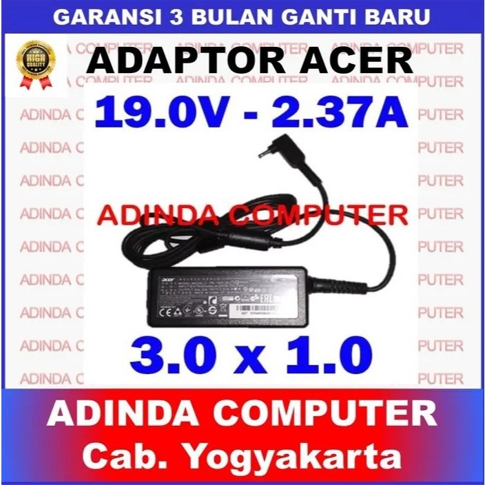 อะแดปเตอร์ชาร์จ Acer Aspire 3 A314-22 A314-22G 2.37a 3.0x1.1 มม.