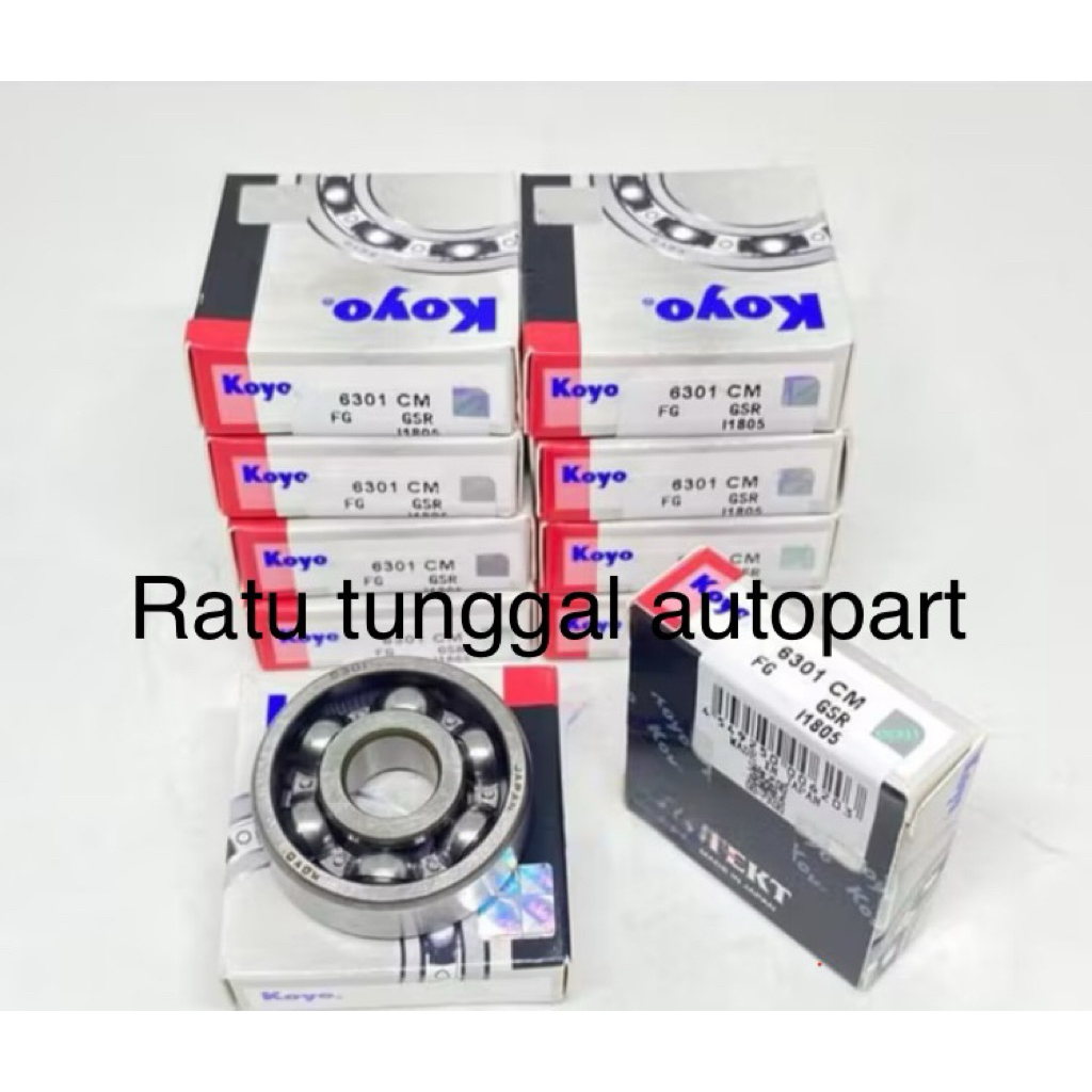 แบร์ริ่ง 6301 ซม. ไม่มีฝา KOYO 6301CM