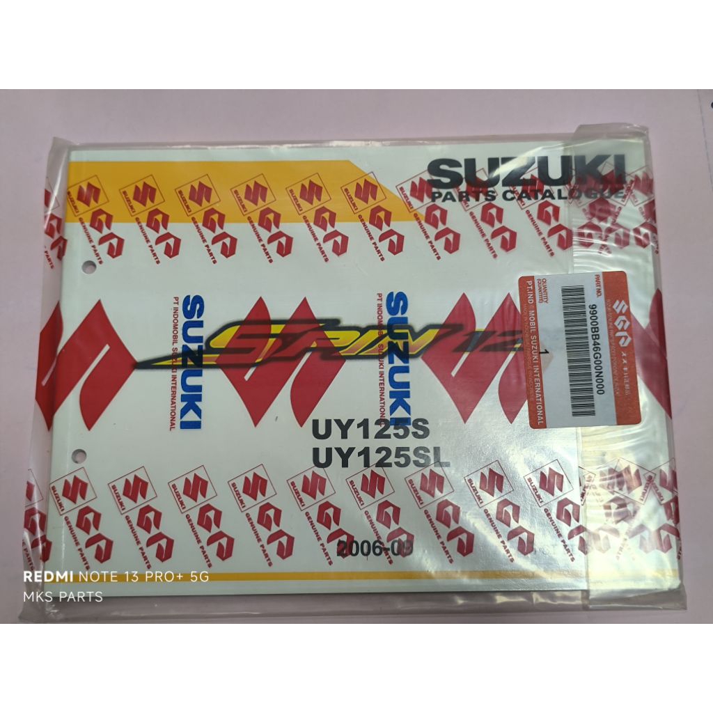หนังสือส่วน Suzuki Spin Kataloq ดั้งเดิม SGP 9900BB46G00N000