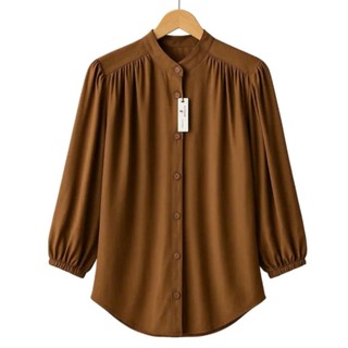AMENA Blouse Kemeja Atasan Wanita Rayon twiil