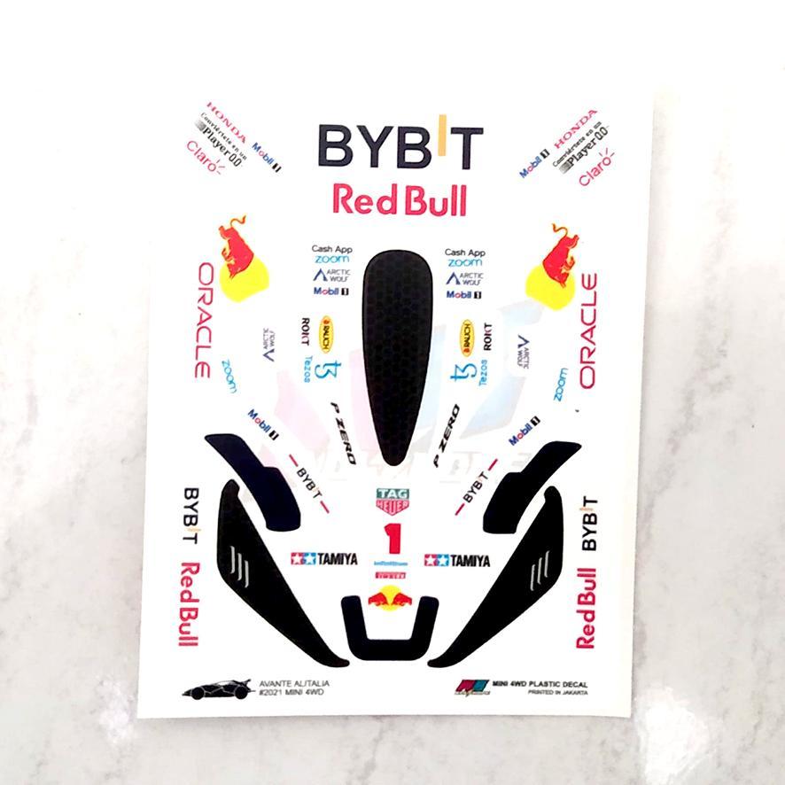 Avanti Sticker - Bybit Red Bull - White Body - ไวนิล