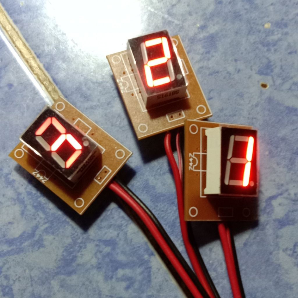 MERAH 1 หลัก Red LED 7 Segment Number Display - 5V Ready to Use Module