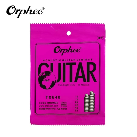 สายกีต้าร์ Size 012 สายกีต้าร์โปร่ง by orphee
