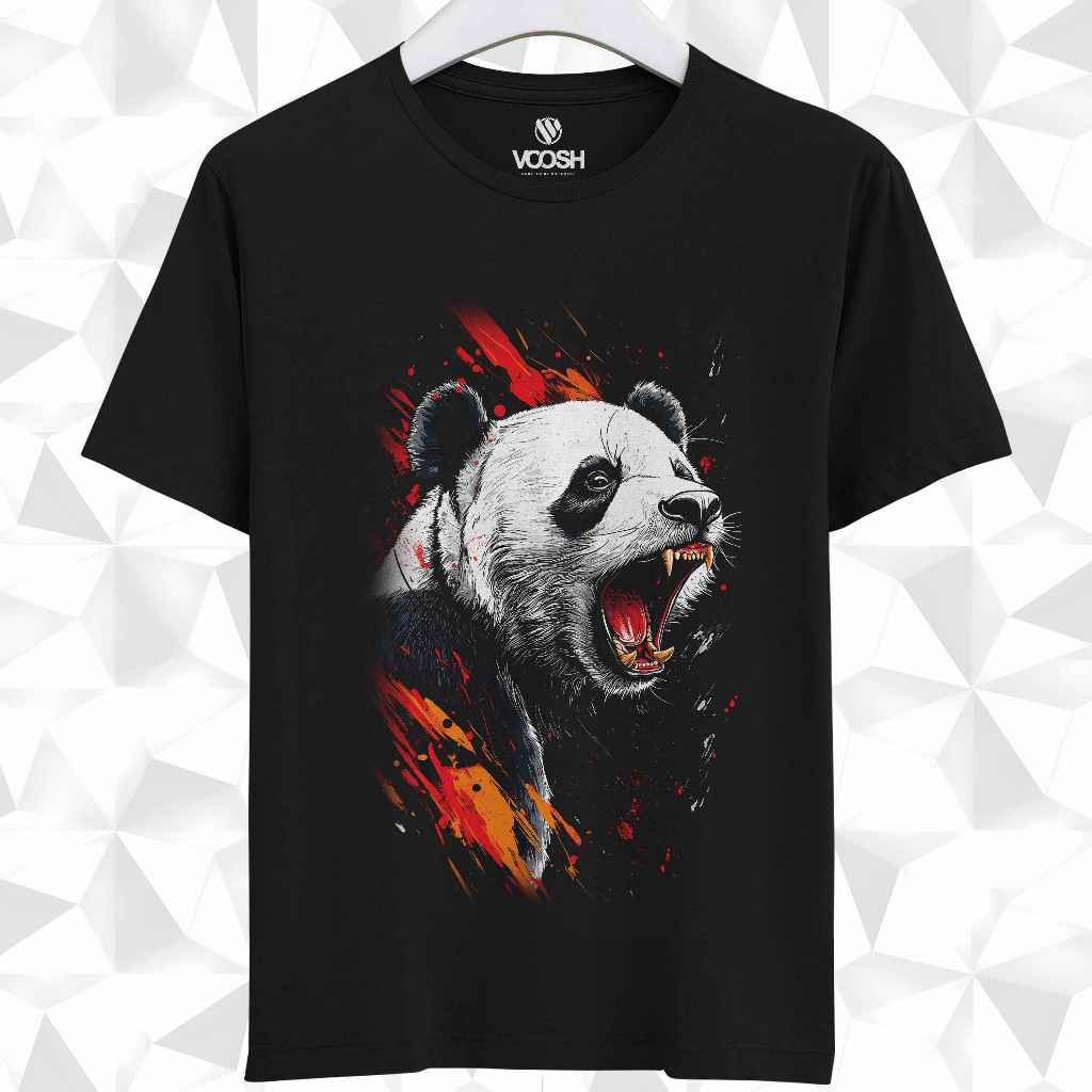 VOOSHI OFFICIAL - เสื้อยืด 3D PANDA Premium Distro ดั้งเดิม - PND08