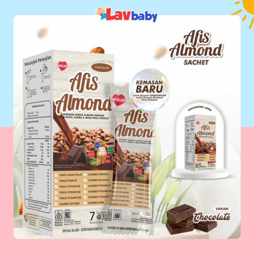 Afis Almond Breast Milk Booster Katuk Leaf Honey Breast Milk Booster สําหรับแม่