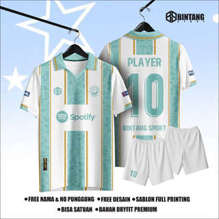 Jersey futsal printing jersey bola Nature Retro baju bola baju futsal gratis nama nomor punggung