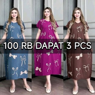 Paket Daster Pita 100 rb Dapat 3 Pcs Bahan Rayon Jumbo Adem Busui Friendly