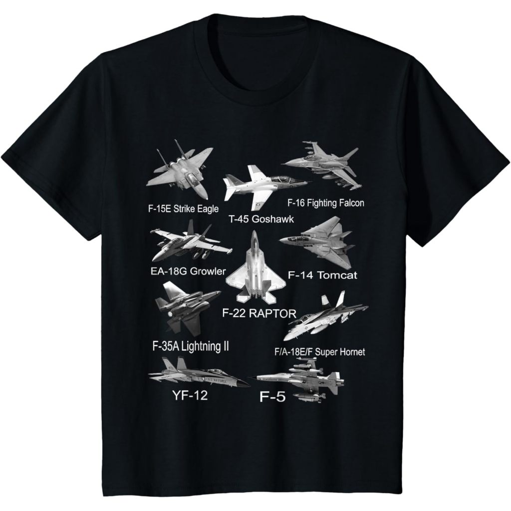 พรีเมี่ยม American Fighters Jets F22 Raptor F14 เสื้อเครื่องบิน Tomcat