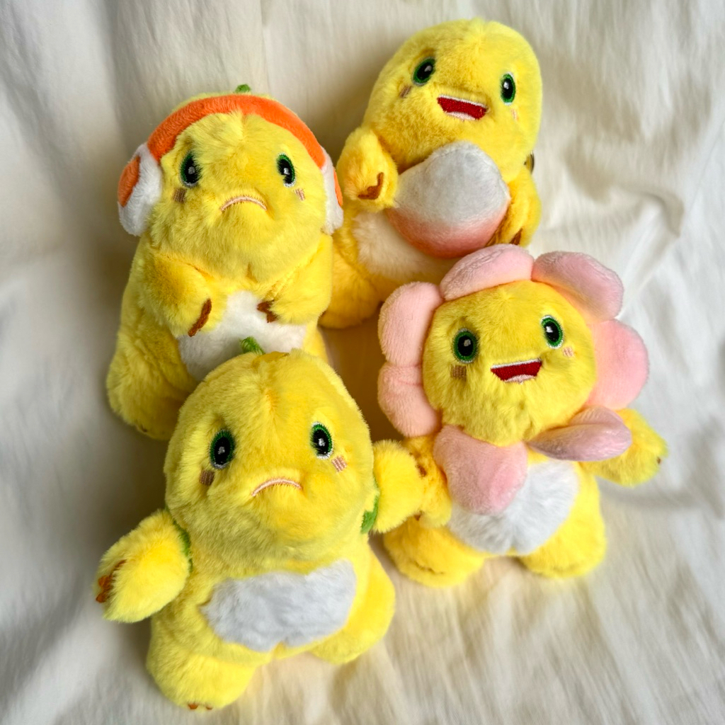 กันตุน ชาร์มซี่ | Nailong Bag Charm Dino สีเหลืองน่ารักห้อยกระเป๋าพวงกุญแจตุ๊กตาน่ารัก Gemoy Doll