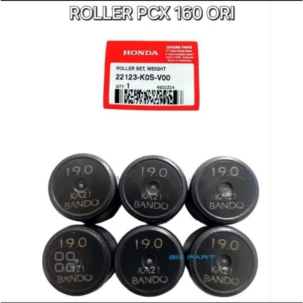 ROLLER PCX 160 ADV 160 STYLO 160 VARIO 160 ROLLER SET 19 GRAM PCX 160 22123-K0S-V00 เดิม