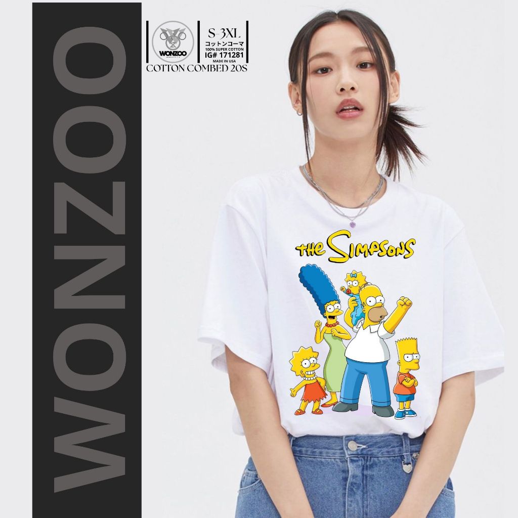 เสื้อยืด THE SIMSONS CARTOON BART SIMSONS PREMIUM QUALITY