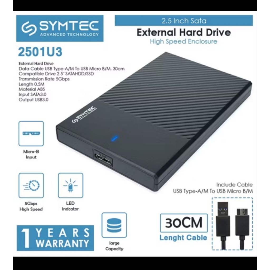 กล่องใส่ Symtec HDD สําหรับภายนอก