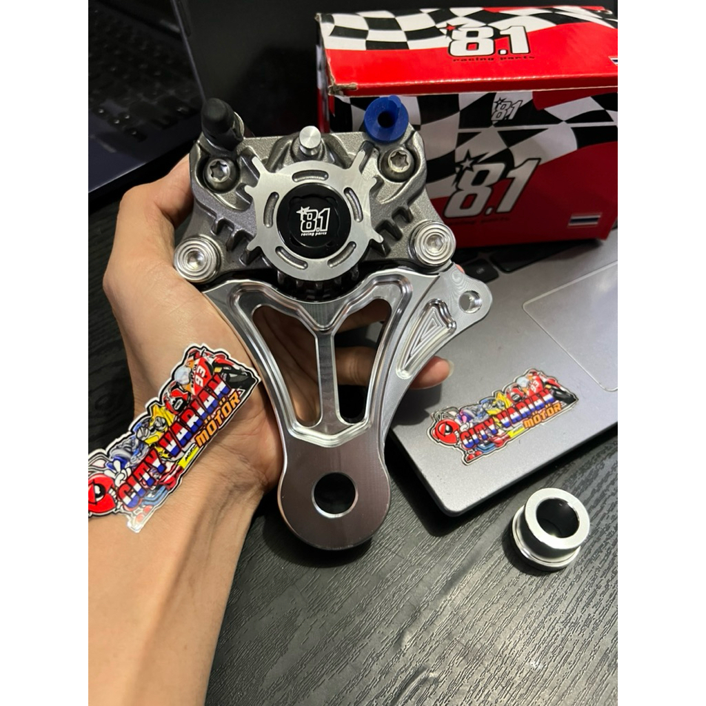 CALIPER PACKAGE 8.1 NINJA R SS S CALIPER + BRACKET สูตร 81 racing part 8.1 thailand นําเข้า 2 PISTON