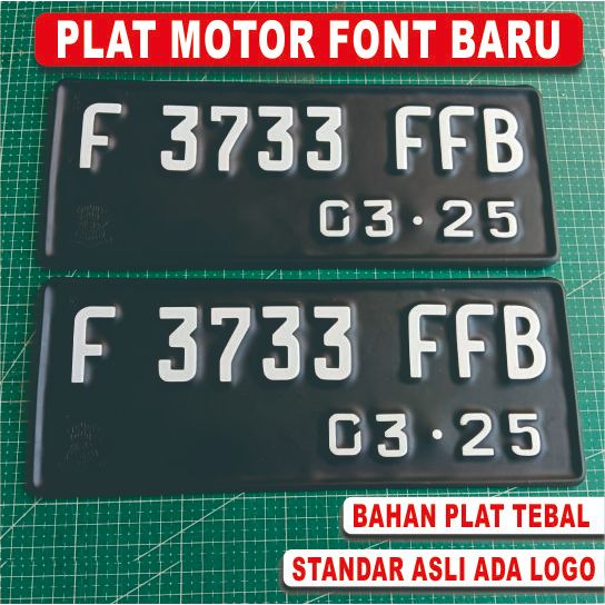 สําหรับรถจักรยานยนต์ใหม่ FONT และ OLD FONT สีขาวและหมายเลขสีดํา USING สติ๊กเกอร์ตัดมาตรฐานต้นฉบับ